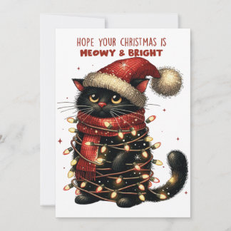 Hope Your Christmas Is Meowy & Bright Card