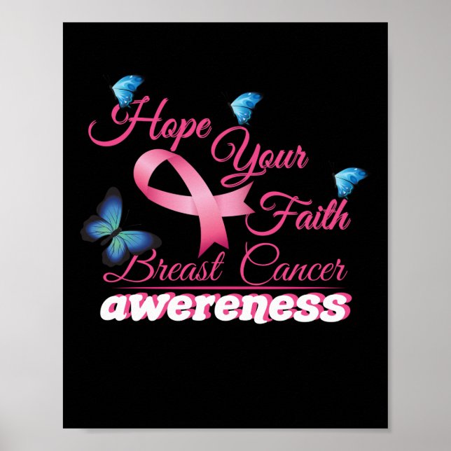 Hope Your Faith Breast Cancer Awareness Poster (Front)