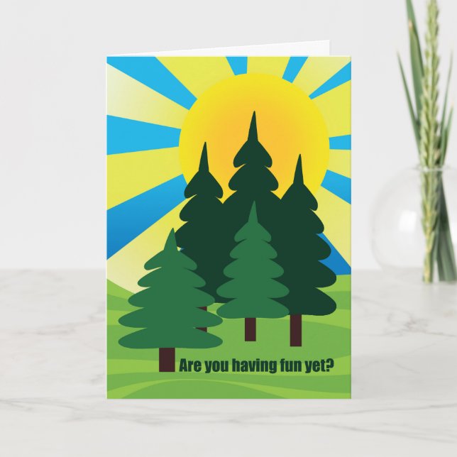 Hope You're Having Fun at Summer Camp for Child Card (Front)