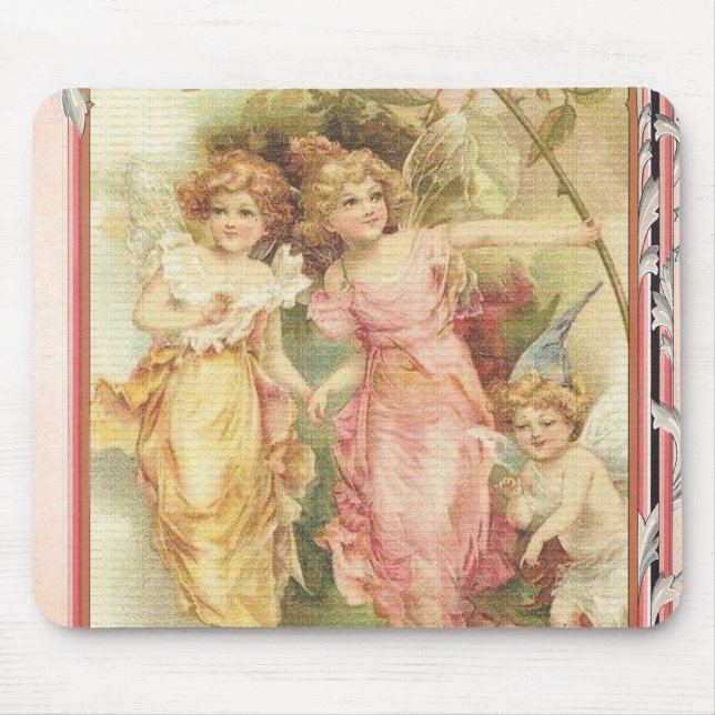 Hopeful - Angels & Flowers Mouse Pad (Front)