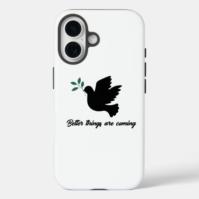 "Hopeful Dove: Better Things Are Coming" Case-Mate iPhone Case (Back)