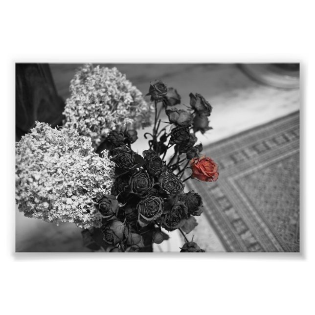 Hopeful Gothic Rose Photo Print (Front)