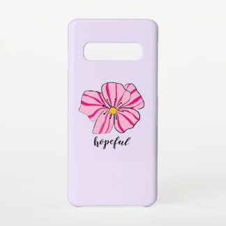 Hopeful Pink Floral Phone Case