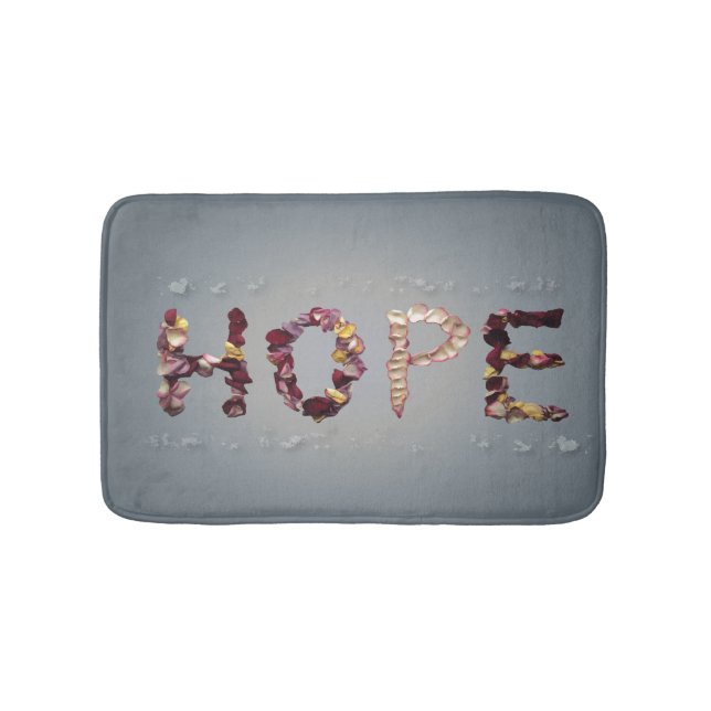 Hopeful Roses Bath Mat (Front)