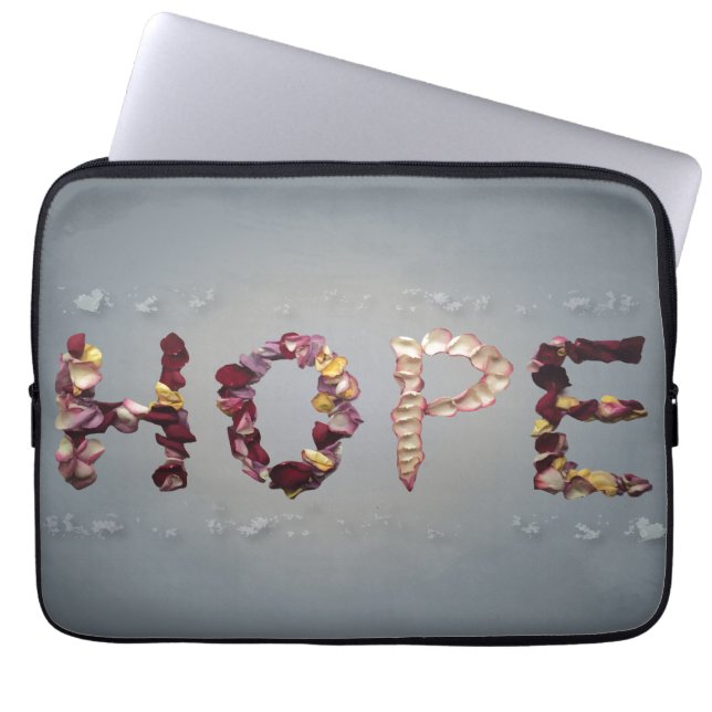 Hopeful Roses Laptop Sleeve (Front)