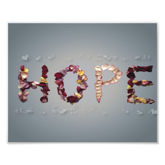 Hopeful Roses Photo Print (Front)