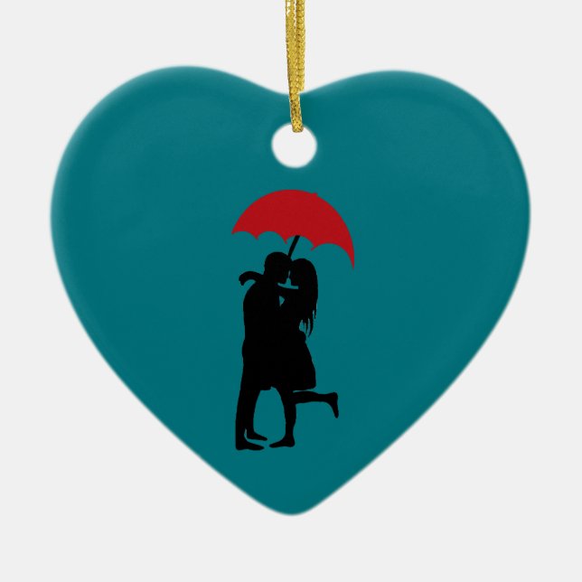 Hopeless Romantic Ceramic Ornament (Front)