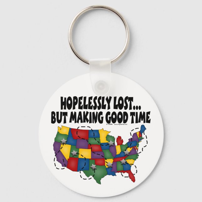Hopelessly Lost.... Keychain (Front)