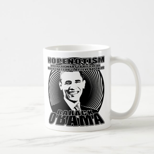 Hopenotism Barack Obama Funny Mug (Right)