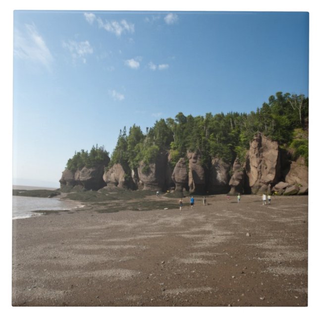 Hopewell Rocks and The Ocean Tidal Exploration Ceramic Tile (Front)