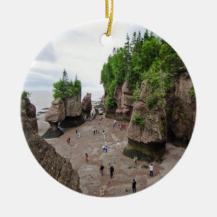 Hopewell Rocks Low Tide Canada Ornament