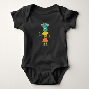 Hopi Doll Blue Star Kachina Baby Bodysuit