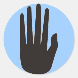 Hopi Hand dot Classic Round Sticker