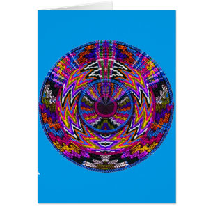 Hopi Healing Prayer Medicine Wheel Mandala Card