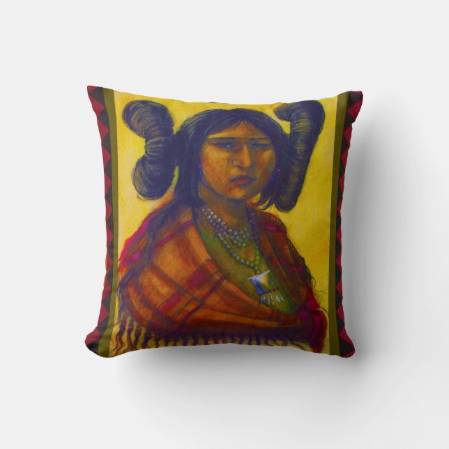 Hopi Maiden Pillow (Front)