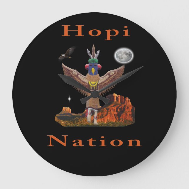 Hopi Nation Large Clock (Front)