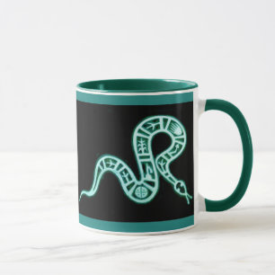 Hopi Snake Motif Vintage Native American Mug