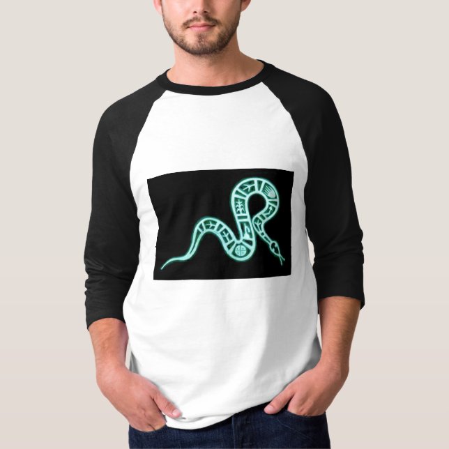 Hopi Snake Motif Vintage Native American T-Shirt (Front)