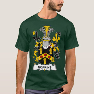 Hopkins Coat of Arms Family Crest T-Shirt