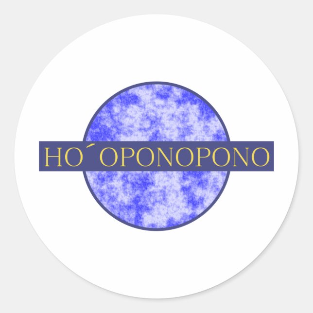 hopopono classic round sticker (Front)