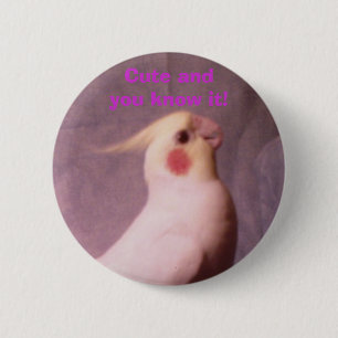 HOPPER, Cute andyou know it! 6 Cm Round Badge