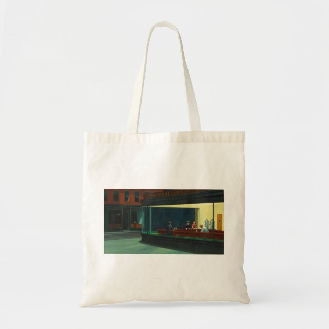 Hopper's Nighthawks Tote Bag (Front)