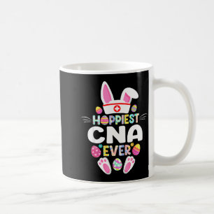 Hoppiest Cna Ever Funny Easter Day Nurse  Coffee Mug