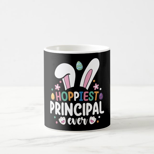 Hoppiest Principal Ever School Easter Bunny Eggs Coffee Mug (Center)