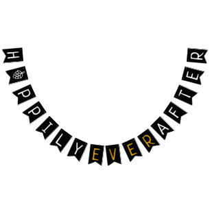 Hoppily Ever After Co-Ed Wedding Bridal Shower Bunting