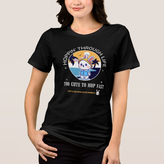 Hoppin’ Through Life Tri-Blend Shirt (Front)