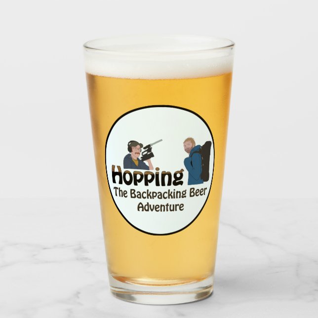 Hopping Beer Glass (Front Filled)