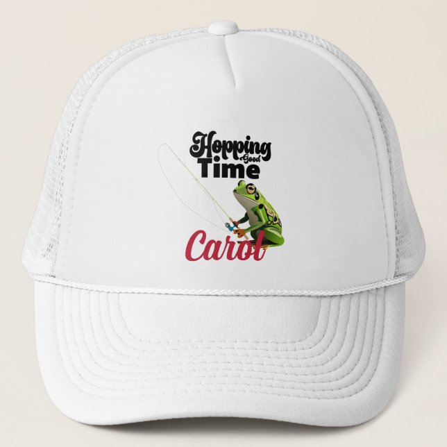 Hopping Good Time Customisable Trucker Hat (Front)