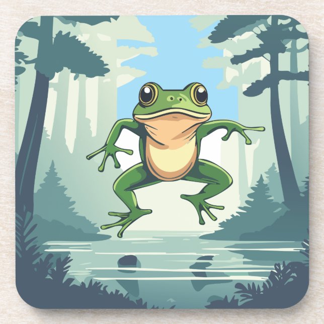 Hopping Good Times Frog In A Swamp Coaster (Front)