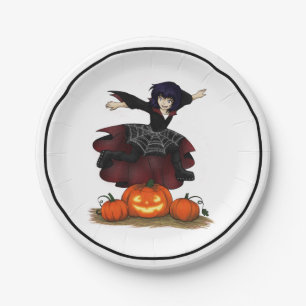 Hopping Hazel-Halloween Paper Plate