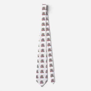 "Hoppy" 4th of July Independence Day Frogs Design Tie