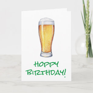 Hoppy Birthday Beer Card