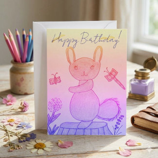 Hoppy Birthday Card