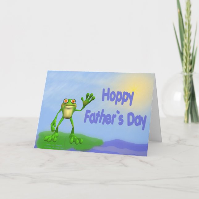 Hoppy Birthday Frog Card (Front)