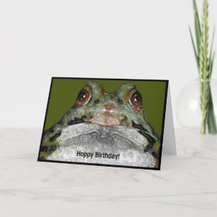 Hoppy Birthday From Across The Pond: Frog Card