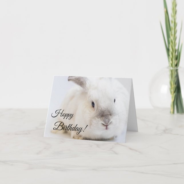 Hoppy Birthday greeting card (Front)