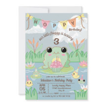 Hoppy Birthday Kids Party Invitation