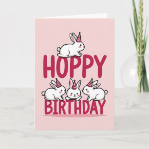 Hoppy Bunny Greeting Card