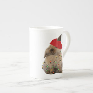 Hoppy Christmas Bunny Bone China Mug