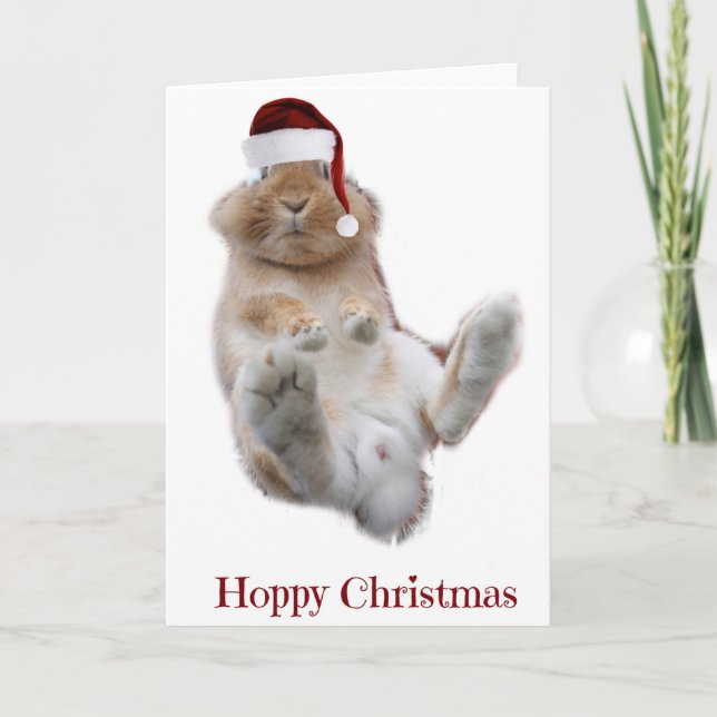 Hoppy Christmas Holiday Card (Front)