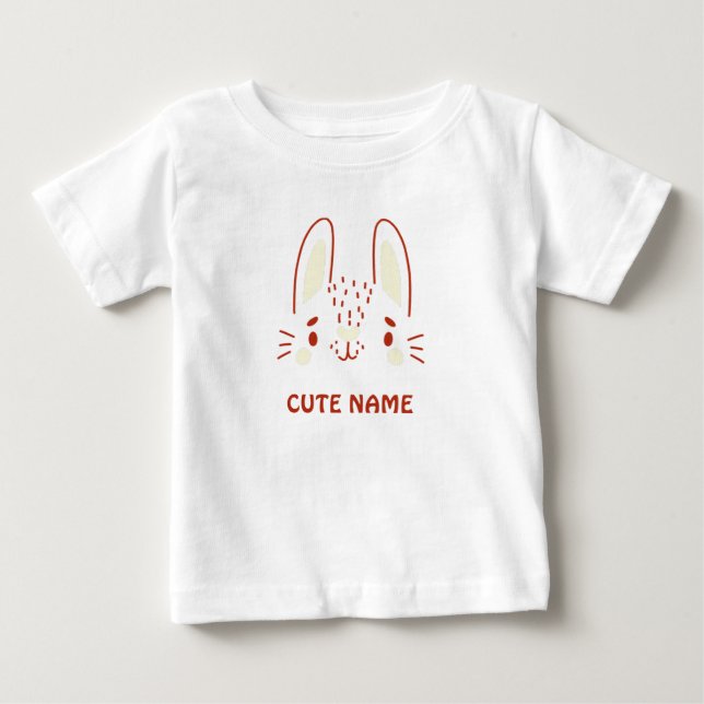 Hoppy Day Bunny Baby T-Shirt (Front)