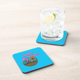 Hoppy Easter Basket Coaster