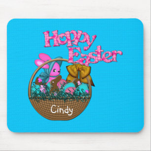 Hoppy Easter Basket Mouse Pad
