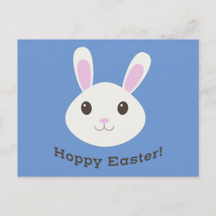 Hoppy Easter Bunny Holiday Postcard