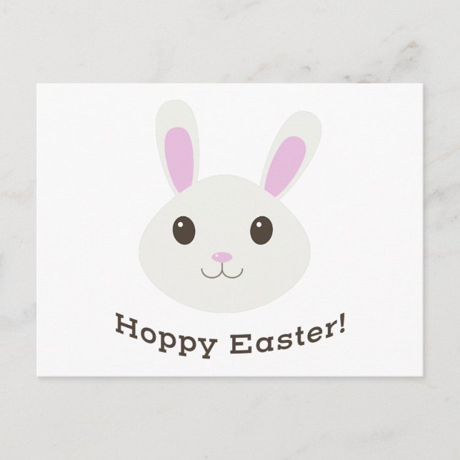 Hoppy Easter Bunny Postcard (Front)