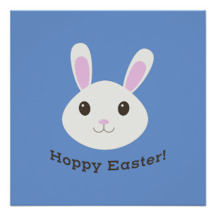 Hoppy Easter Bunny Poster